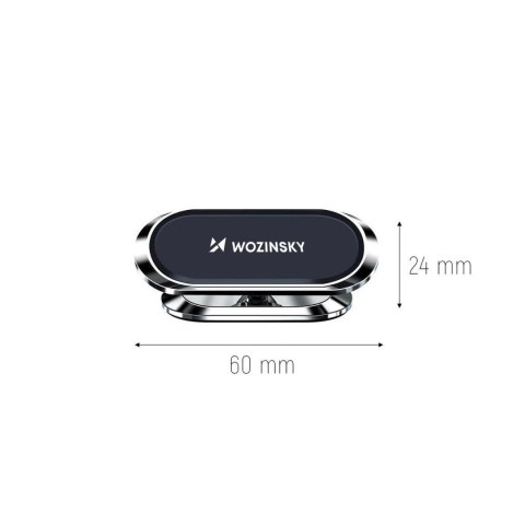 Wozinsky samoprzylepny magnetyczny uchwyt samochodowy 360 na deskę rozdzielczą srebrny (WMH-06) Wozinsky samoprzylepny magnetyczny uchwyt samochodowy 360 na deskę rozdzielczą srebrny (WMH-06)