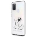 Etui Karl Lagerfeld Choupette Fun na Samsung Galaxy M21 - przezroczyste Etui Karl Lagerfeld Choupette Fun na Samsung Galaxy M21 - przezroczyste
