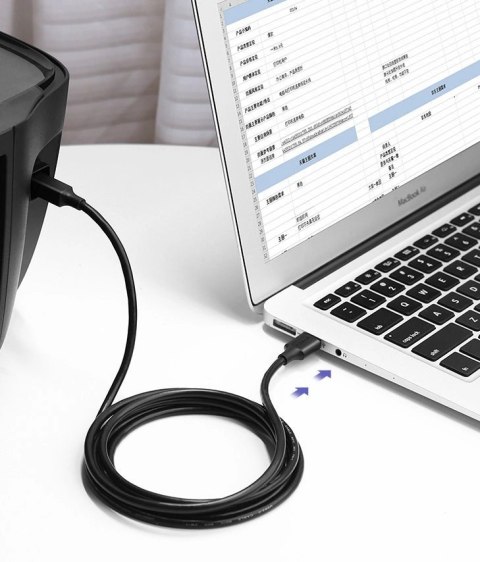 Ugreen kabel USB Typ B do drukarki (męski) - USB 2.0 (męski) 480 Mbps 1,5 m czarny (US135 10350) Ugreen kabel USB Typ B do drukarki (męski) - USB 2.0 (męski) 480 Mbps 1,5 m czarny (US135 10350)