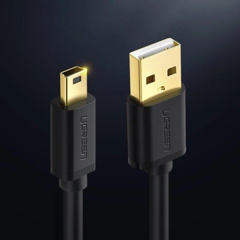 Ugreen kabel przewód USB - mini USB 480 Mbps 3 m czarny (US132 10386) Ugreen kabel przewód USB - mini USB 480 Mbps 3 m czarny (US132 10386)