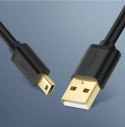 Ugreen kabel przewód USB - mini USB 480 Mbps 3 m czarny (US132 10386) Ugreen kabel przewód USB - mini USB 480 Mbps 3 m czarny (US132 10386)
