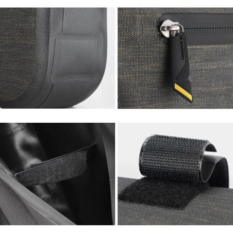 Wozinsky torba rowerowa na ramę roweru 3.5 l szara (WBB15BK) Wozinsky torba rowerowa na ramę roweru 3.5 l szara (WBB15BK)