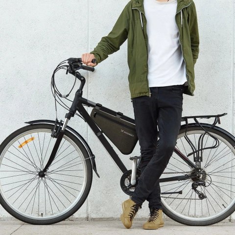 Wozinsky torba rowerowa na ramę roweru 3.5 l szara (WBB15BK) Wozinsky torba rowerowa na ramę roweru 3.5 l szara (WBB15BK)