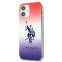 Etui U.S. Polo Assn. Gradient Pattern Collection na iPhone 12 mini - czerwono-niebieskie Etui U.S. Polo Assn. Gradient Pattern Collection na iPhone 12 mini - czerwono-niebieskie