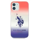 Etui U.S. Polo Assn. Gradient Pattern Collection na iPhone 12 mini - czerwono-niebieskie Etui U.S. Polo Assn. Gradient Pattern Collection na iPhone 12 mini - czerwono-niebieskie