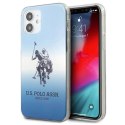 Etui U.S. Polo Assn. Gradient Pattern Collection na iPhone 12 mini - niebieskie Etui U.S. Polo Assn. Gradient Pattern Collection na iPhone 12 mini - niebieskie
