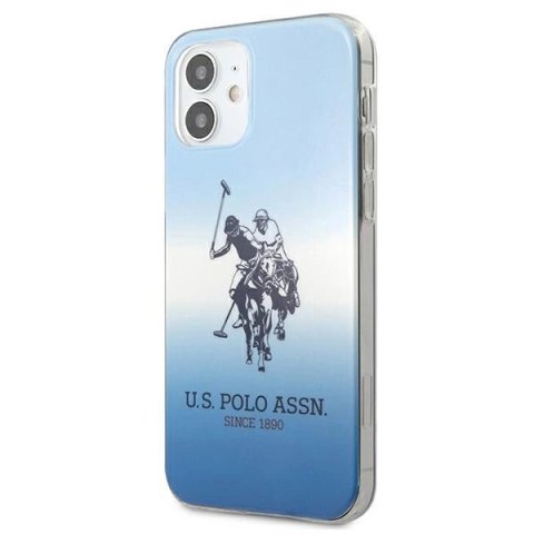 Etui U.S. Polo Assn. Gradient Pattern Collection na iPhone 12 mini - niebieskie Etui U.S. Polo Assn. Gradient Pattern Collection na iPhone 12 mini - niebieskie