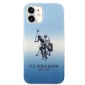 Etui U.S. Polo Assn. Gradient Pattern Collection na iPhone 12 mini - niebieskie Etui U.S. Polo Assn. Gradient Pattern Collection na iPhone 12 mini - niebieskie