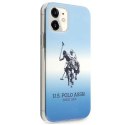 Etui U.S. Polo Assn. Gradient Pattern Collection na iPhone 12 mini - niebieskie Etui U.S. Polo Assn. Gradient Pattern Collection na iPhone 12 mini - niebieskie