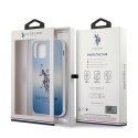 Etui U.S. Polo Assn. Gradient Pattern Collection na iPhone 12 mini - niebieskie Etui U.S. Polo Assn. Gradient Pattern Collection na iPhone 12 mini - niebieskie