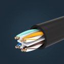 Kabel Ugreen NW112 11282 sieciowy Ethernet RJ45 (żeński) - RJ45 (męski) F/UTP Cat. 6 1 Gbps 3m - czarny