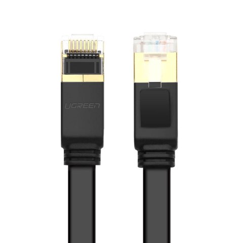 Ugreen płaski kabel przewód internetowy sieciowy Ethernet patchcord RJ45 Cat 7 STP LAN 10 Gbps 10 m czarny (NW106 11265) Ugreen płaski kabel przewód internetowy sieciowy Ethernet patchcord RJ45 Cat 7 STP LAN 10 Gbps 10 m czarny (NW106 11265)