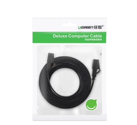 Ugreen płaski kabel przewód internetowy sieciowy Ethernet patchcord RJ45 Cat 7 STP LAN 10 Gbps 10 m czarny (NW106 11265) Ugreen płaski kabel przewód internetowy sieciowy Ethernet patchcord RJ45 Cat 7 STP LAN 10 Gbps 10 m czarny (NW106 11265)