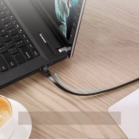 Ugreen płaski kabel przewód internetowy sieciowy Ethernet patchcord RJ45 Cat 7 STP LAN 10 Gbps 10 m czarny (NW106 11265) Ugreen płaski kabel przewód internetowy sieciowy Ethernet patchcord RJ45 Cat 7 STP LAN 10 Gbps 10 m czarny (NW106 11265)