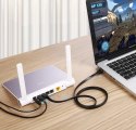 Ugreen płaski kabel przewód internetowy sieciowy Ethernet patchcord RJ45 Cat 7 STP LAN 10 Gbps 10 m czarny (NW106 11265) Ugreen płaski kabel przewód internetowy sieciowy Ethernet patchcord RJ45 Cat 7 STP LAN 10 Gbps 10 m czarny (NW106 11265)