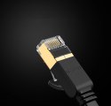 Ugreen płaski kabel przewód internetowy sieciowy Ethernet patchcord RJ45 Cat 7 STP LAN 10 Gbps 10 m czarny (NW106 11265) Ugreen płaski kabel przewód internetowy sieciowy Ethernet patchcord RJ45 Cat 7 STP LAN 10 Gbps 10 m czarny (NW106 11265)
