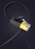 Ugreen płaski kabel przewód internetowy sieciowy Ethernet patchcord RJ45 Cat 7 STP LAN 10 Gbps 10 m czarny (NW106 11265) Ugreen płaski kabel przewód internetowy sieciowy Ethernet patchcord RJ45 Cat 7 STP LAN 10 Gbps 10 m czarny (NW106 11265)