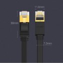Ugreen płaski kabel przewód internetowy sieciowy Ethernet patchcord RJ45 Cat 7 STP LAN 10 Gbps 10 m czarny (NW106 11265) Ugreen płaski kabel przewód internetowy sieciowy Ethernet patchcord RJ45 Cat 7 STP LAN 10 Gbps 10 m czarny (NW106 11265)