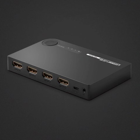 Ugreen przełącznik rozdzielacz splitter switch HDMI - 3x HDMI 3D 4K 7,5 Gbps 36 bit na kanał czarny (40234) Ugreen przełącznik rozdzielacz splitter switch HDMI - 3x HDMI 3D 4K 7,5 Gbps 36 bit na kanał czarny (40234)