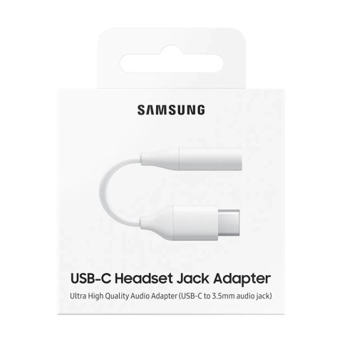 Samsung adapter przejściówka słuchawek 3,5 mm mini jack (żeński) - USB Typ C (męski) biały (EE-UC10JUWEGWW) Samsung adapter przejściówka słuchawek 3,5 mm mini jack (żeński) - USB Typ C (męski) biały (EE-UC10JUWEGWW)