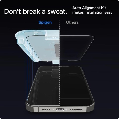 Szkło hartowane Spigen Glas.tR EZ Fit na iPhone 12 / iPhone 12 Pro - 2 szt. Szkło hartowane Spigen Glas.tR EZ Fit na iPhone 12 / iPhone 12 Pro - 2 szt.