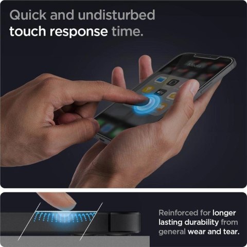 Szkło hartowane Spigen Glas.tR EZ Fit na iPhone 12 / iPhone 12 Pro - 2 szt. Szkło hartowane Spigen Glas.tR EZ Fit na iPhone 12 / iPhone 12 Pro - 2 szt.