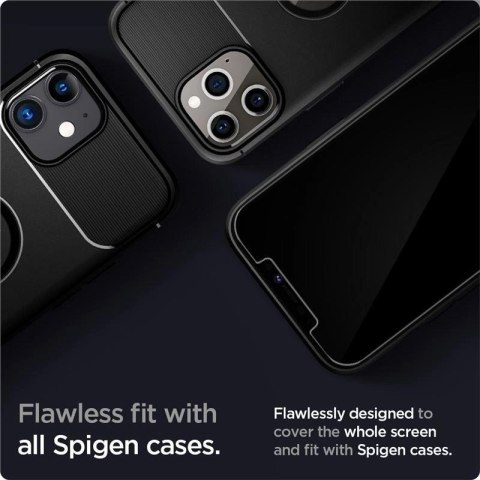 Szkło hartowane Spigen Glas.tR EZ Fit na iPhone 12 / iPhone 12 Pro - 2 szt. Szkło hartowane Spigen Glas.tR EZ Fit na iPhone 12 / iPhone 12 Pro - 2 szt.