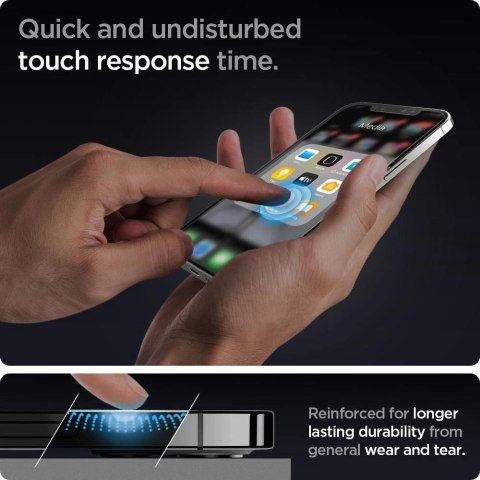 Szkło hartowane Spigen Glas.tR EZ Fit na iPhone 12 / iPhone 12 Pro - 2 szt. Szkło hartowane Spigen Glas.tR EZ Fit na iPhone 12 / iPhone 12 Pro - 2 szt.