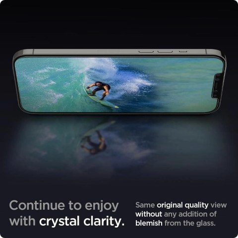 Szkło hartowane Spigen Glas.tR EZ Fit na iPhone 12 / iPhone 12 Pro - 2 szt. Szkło hartowane Spigen Glas.tR EZ Fit na iPhone 12 / iPhone 12 Pro - 2 szt.