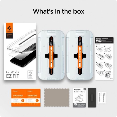 Szkło hartowane Spigen Glas.tR EZ Fit na iPhone 12 / iPhone 12 Pro - 2 szt. Szkło hartowane Spigen Glas.tR EZ Fit na iPhone 12 / iPhone 12 Pro - 2 szt.