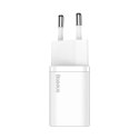 Baseus Super Si 1C szybka ładowarka USB Typ C 20W Power Delivery + kabel USB Typ C - Lightning 1m biały (TZCCSUP-B02)