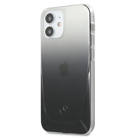 Etui Mercedes Transparent Line na iPhone 12 mini - czarne Etui Mercedes Transparent Line na iPhone 12 mini - czarne