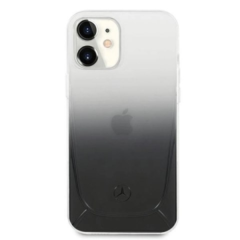 Etui Mercedes Transparent Line na iPhone 12 mini - czarne Etui Mercedes Transparent Line na iPhone 12 mini - czarne