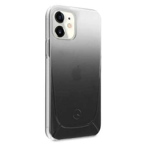 Etui Mercedes Transparent Line na iPhone 12 mini - czarne Etui Mercedes Transparent Line na iPhone 12 mini - czarne