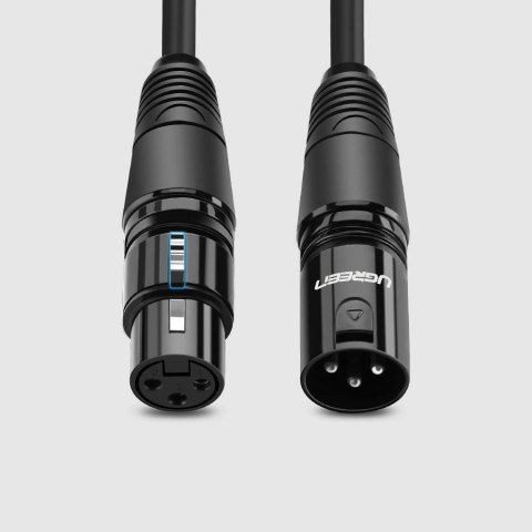 Kabel Ugreen AV130 66717 audio XLR (żeński) - XLR (męski) do mikrofonu / wzmacniacza 2m - czarny Kabel Ugreen AV130 66717 audio XLR (żeński) - XLR (męski) do mikrofonu / wzmacniacza 2m - czarny