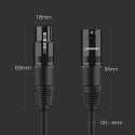 Kabel Ugreen AV130 66717 audio XLR (żeński) - XLR (męski) do mikrofonu / wzmacniacza 2m - czarny Kabel Ugreen AV130 66717 audio XLR (żeński) - XLR (męski) do mikrofonu / wzmacniacza 2m - czarny