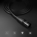 Kabel Ugreen AV130 66717 audio XLR (żeński) - XLR (męski) do mikrofonu / wzmacniacza 2m - czarny Kabel Ugreen AV130 66717 audio XLR (żeński) - XLR (męski) do mikrofonu / wzmacniacza 2m - czarny