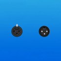 Kabel Ugreen AV130 66717 audio XLR (żeński) - XLR (męski) do mikrofonu / wzmacniacza 2m - czarny Kabel Ugreen AV130 66717 audio XLR (żeński) - XLR (męski) do mikrofonu / wzmacniacza 2m - czarny