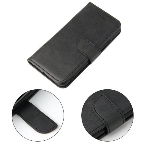 Magnet Case elegancki futerał etui pokrowiec z klapką i funkcją podstawki iPhone SE 2022 / SE 2020 / iPhone 8 / iPhone 7 czarny Magnet Case elegancki futerał etui pokrowiec z klapką i funkcją podstawki iPhone SE 2022 / SE 2020 / iPhone 8 / iPhone 7 czarny
