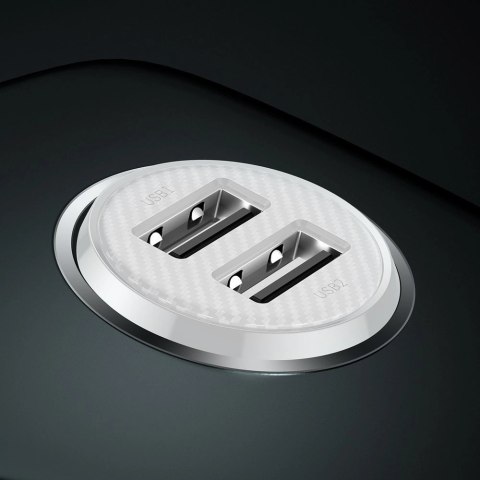 Baseus Grain Pro ładowarka samochodowa 2x USB 4,8 A biały (CCALLP-02) Baseus Grain Pro ładowarka samochodowa 2x USB 4,8 A biały (CCALLP-02)