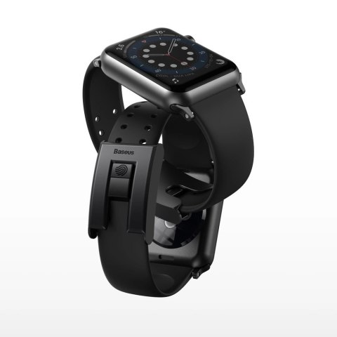 Baseus Slip-Thru pasek opaska bransoleta do Apple Watch 3/4/5/6/SE 38mm/40mm czarny (LBWSE-01) Baseus Slip-Thru pasek opaska bransoleta do Apple Watch 3/4/5/6/SE 38mm/40mm czarny (LBWSE-01)