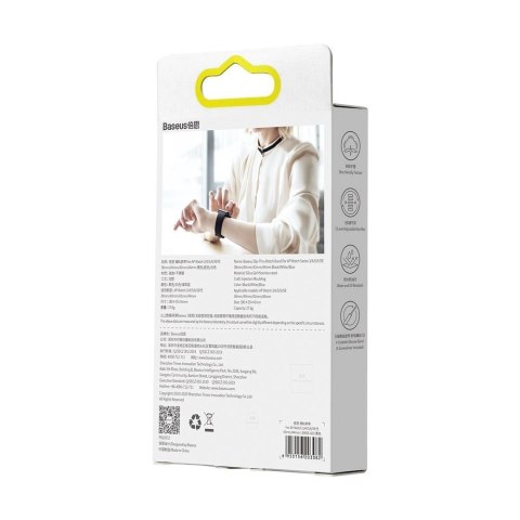 Baseus Slip-Thru pasek opaska bransoleta do Apple Watch 3/4/5/6/SE 38mm/40mm czarny (LBWSE-01) Baseus Slip-Thru pasek opaska bransoleta do Apple Watch 3/4/5/6/SE 38mm/40mm czarny (LBWSE-01)