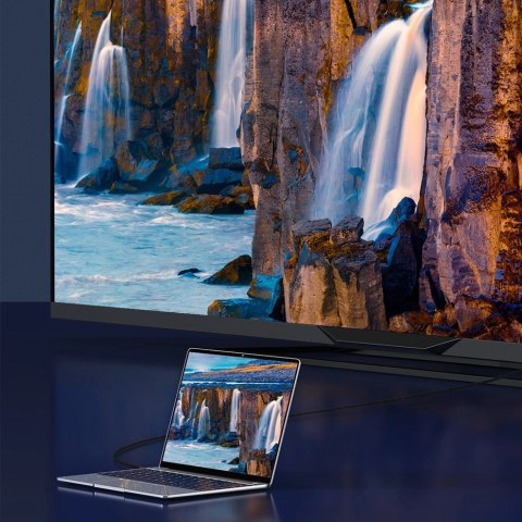 Baseus kabel HDMI 2.1 8K 60 Hz 48 Gbps / 4K 120 Hz / 2K 144 Hz 3D eARC QMS Dynamic HDR VRR ALLM 3 m czarny (CAKGQ-L01) Baseus kabel HDMI 2.1 8K 60 Hz 48 Gbps / 4K 120 Hz / 2K 144 Hz 3D eARC QMS Dynamic HDR VRR ALLM 3 m czarny (CAKGQ-L01)