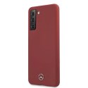Etui Mercedes Silicone Line na Samsung Galaxy S21+ - czerwone Etui Mercedes Silicone Line na Samsung Galaxy S21+ - czerwone