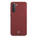 Etui Mercedes Silicone Line na Samsung Galaxy S21+ - czerwone Etui Mercedes Silicone Line na Samsung Galaxy S21+ - czerwone