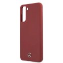 Etui Mercedes Silicone Line na Samsung Galaxy S21+ - czerwone Etui Mercedes Silicone Line na Samsung Galaxy S21+ - czerwone