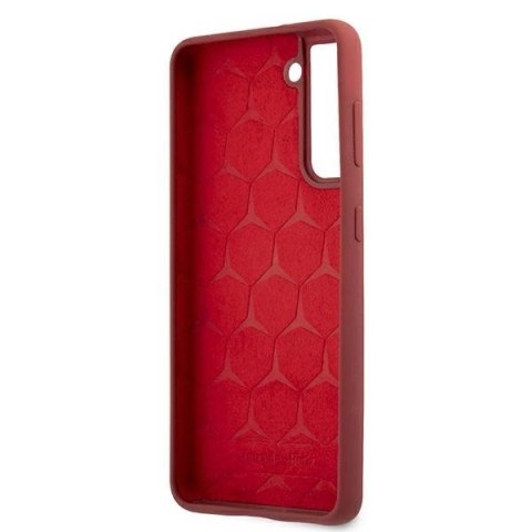 Etui Mercedes Silicone Line na Samsung Galaxy S21+ - czerwone Etui Mercedes Silicone Line na Samsung Galaxy S21+ - czerwone