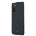 Etui Mercedes Silicone Line na Samsung Galaxy S21+ - niebieskie Etui Mercedes Silicone Line na Samsung Galaxy S21+ - niebieskie