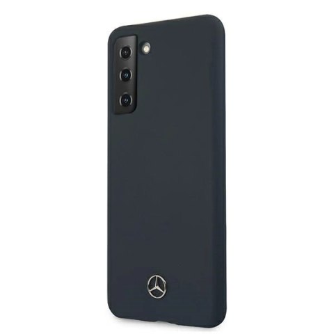 Etui Mercedes Silicone Line na Samsung Galaxy S21+ - niebieskie Etui Mercedes Silicone Line na Samsung Galaxy S21+ - niebieskie