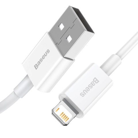 Baseus Superior kabel USB - Lightning 2,4A 2 m Biały (CALYS-C02) Baseus Superior kabel USB - Lightning 2,4A 2 m Biały (CALYS-C02)